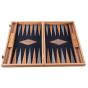 Manopoulos American Walnut Backgammon Set - Black Oak