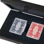 Manopoulos Speelkaarten Etui - Zwart Hout
