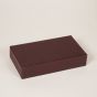 House of Nobilique Leather Booklet Backgammon - Burgundy