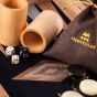 Manopoulos American Walnut Backgammon Set - Black Oak