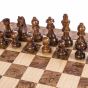 Manopoulos Chess Set with Wooden Stauton Chessmen - Walnut Burl