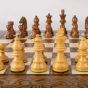 Manopoulos Chess Set with Wooden Stauton Chessmen - Walnut Burl