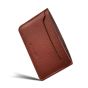 Woolnut Leather Card Holder - Cognac