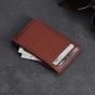 Woolnut Leather Card Holder - Cognac