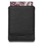 Woolnut Leather Sleeve for Passports - Black
