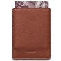 Woolnut Leather Sleeve for Passports - Cognac - Without Personalisation