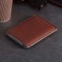 Woolnut Leather Sleeve for Passports - Cognac - Without Personalisation