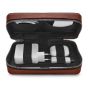Woolnut Leather Tech Organizer - Cognac