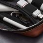 Woolnut Leather Tech Organizer - Cognac