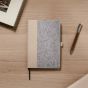 Personalised Recycled Felt Notebook - Grey