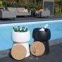 Personalised Bubalou Champ Stool & Ice Bucket - White