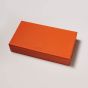 House of Nobilique Leather Booklet Backgammon - Orange