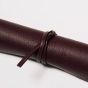 House of Nobilique Leather Roll-Up Ludo Set  - Burgundy