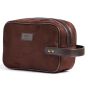 Personalised Hunton Toiletry Bag - Brown