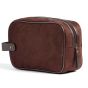 Personalised Hunton Toiletry Bag - Brown