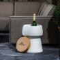 Personalised Bubalou Champ Stool & Ice Bucket - White