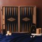 Manopoulos American Walnut Backgammon Set