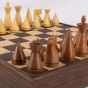 Manopoulos Cork Chess Set - Brown Natural