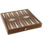 Manopoulos Walnut Replica Chess & Backgammon Set - Walnut Brown