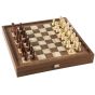Manopoulos Walnut Replica Chess & Backgammon Set - Walnut Brown