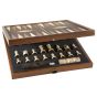 Manopoulos Walnut Replica Chess & Backgammon Set - Walnut Brown