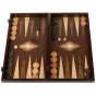 Manopoulos Wenge 3-in-1 Chess, Backgammon & Checkers Set - Dark Brown