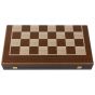 Manopoulos Wenge 3-in-1 Chess, Backgammon & Checkers Set - Dark Brown