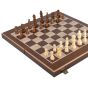 Manopoulos Wenge 3-in-1 Chess, Backgammon & Checkers Set - Dark Brown