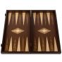 Manopoulos Wenge 3-in-1 Chess, Backgammon & Checkers Set - Dark Brown