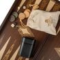Manopoulos Wenge 3-in-1 Chess, Backgammon & Checkers Set - Dark Brown