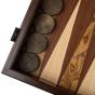 Manopoulos Wenge 3-in-1 Chess, Backgammon & Checkers Set - Dark Brown