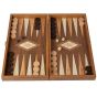 Manopoulos Wooden Chess & Backgammon Replica Set - Walnut Brown
