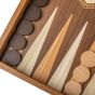 Manopoulos Wooden Chess & Backgammon Replica Set - Walnut Brown