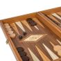 Manopoulos Wooden Chess & Backgammon Replica Set - Walnut Brown