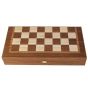 Manopoulos Wooden Chess & Backgammon Replica Set - Walnut Brown