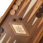 Manopoulos Wooden Chess & Backgammon Replica Set - Walnut Brown