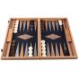 Manopoulos American Walnut Backgammon Set - Black Oak