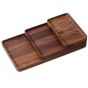 Oakywood Catchall Tray Bundle Organizers - Walnut