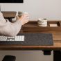 Oakywood Stackable Valet Tray Bundle Organizers - Walnut