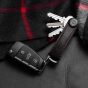 Personalisierter Orbitkey Leder-Schlüssel-Organizer - Schwarz
