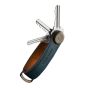 Gepersonaliseerde Orbitkey Crazy Horse Leren Sleutelhouder - Navy
