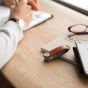 Orbitkey Organiseur De Clés En Cuir Personnalisé - Cognac