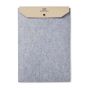 Personalised Recycled Felt Laptop Case - Grey
