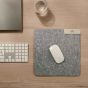 Personalised Recycled Felt Mouse Pad - Grey