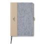 Personalised Recycled Felt Notebook - Grey