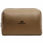 Personalised Bermond RCS Recycled PU Toiletry Bag - Brown