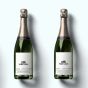 Het Gepersonaliseerde Champagne Vogelhuisje