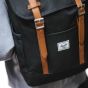 Personalised Herschel Retreat Recycled Backpack - Black