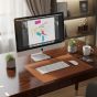 Personalised Leather Desk Pad Large - Cognac