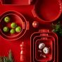 Peugeot Appolia Ceramic Oven Dish 32 cm - Red